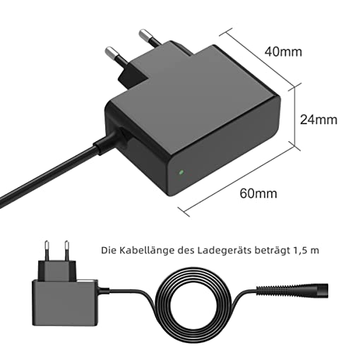 Ladekabel Netzeil Kompatibel mit Braun Rasierer Series 9 8 7 6 5 3 1, 3000S, 3040S, 390CC, 5190CC, 790CC, 760CC, 7865CC, Beard und Head Cruzer Elektrische Shaver Ladegerät 12V 0,4A Rasiererkabel - Image 5