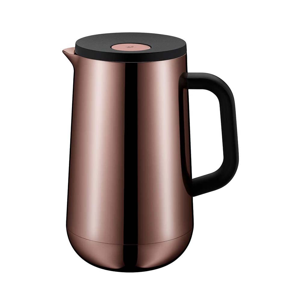 WMF Impulse Isolierkanne 1l, Thermoskanne für Tee oder Kaffee, Druckverschluss, hält Getränke 24h kalt & warm, vintage kupfer