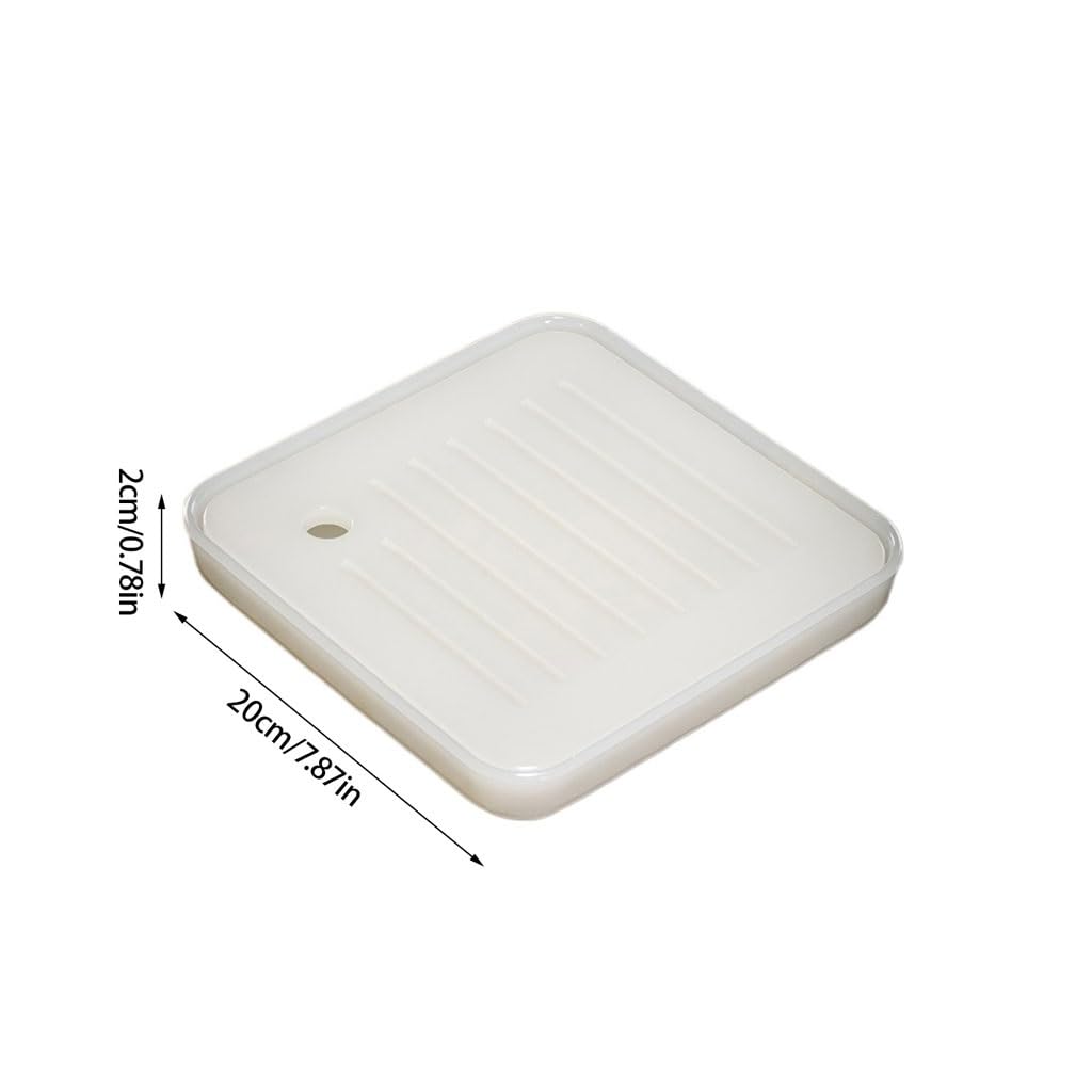 Bandeja de té Kong Fu, Bandeja de té China Sencilla, Bandeja Cuadrada para almacenar Agua, Accesorios para la Ceremonia del té Kung Fu (E)