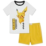 Pokemon Boys Pajama Set 2 Piece - Short Sleeve Top & Shorts Pajama Set - Kids & Toddler Pajamas