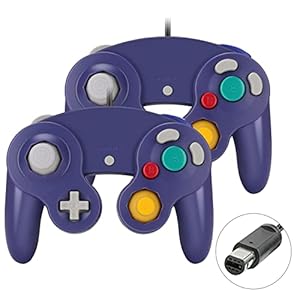 Yideng Gamecube Controller 2er-Pack Lila-Blau