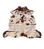 DISEÑO NATURAL: Patrón único de manchas en marrón y blanco que aporta un toque rústico y elegante a cualquier espacio