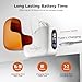 OTC Hearing Aids for Seniors， Rechargeable Hearing Aids, Comfortable，Discreet Design for People with Hearing Loss，Noise Cancelling，Comfortable Wearing，Orange