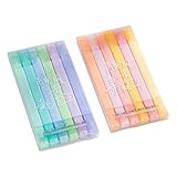 ダブルヘッドハイライターペンエンドマーカー6/12ジャーナルプランナーカレンダージャーナリングハイライターセット用のカラーチップマーカーハイライターペンセット