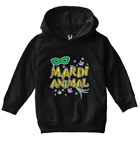 Mardi Animal - New Orleans Fleur De Lis Toddler/Youth Fleece Hoodie