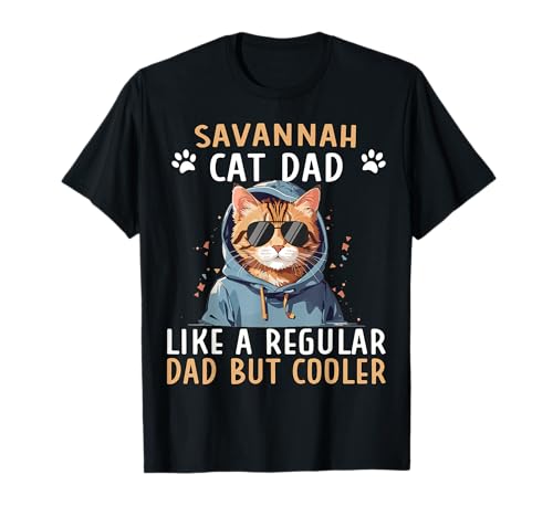 Serval Cat Dad Plush Items African Savannah Cat T-Shirt