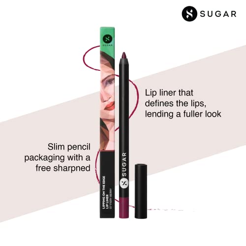 SUGAR Cosmetics - Lipping On The Edge - Matte Lip Liner - 07 Fiery Berry (Marsala) - 1.2 Gms - Smear-Proof, Water Resistant Lip Liner - Lasts Up To 10 Hrs - Image 3