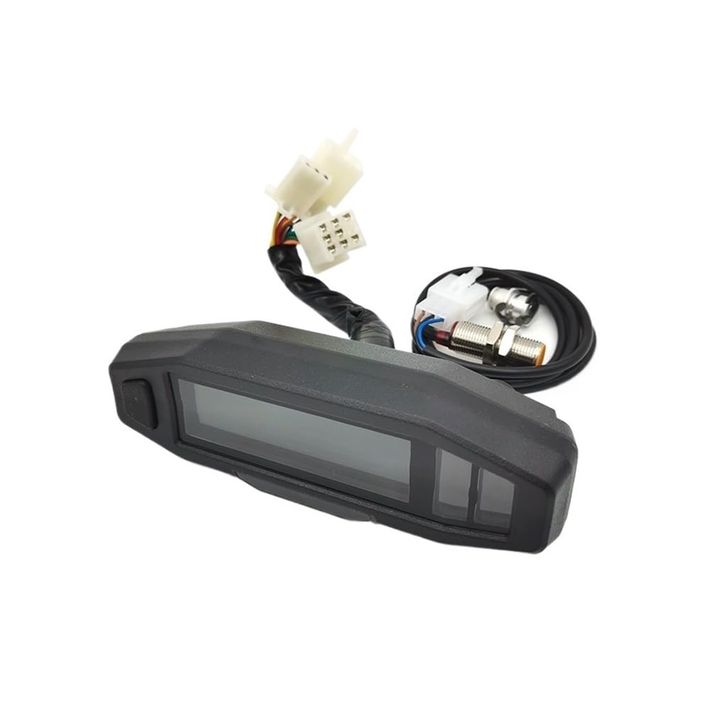 Speedometer Odometer Meter Mini Motorcycle Speedometer Digital Odometer 199KM/H 1200RPM Gauge with Sensor Speedometer Velometer Odometer for Motorcycle