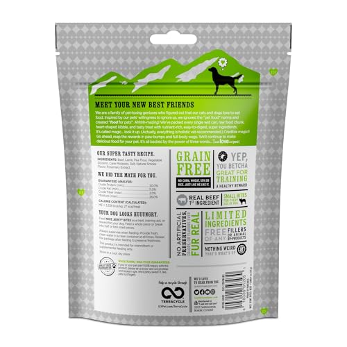 I and love and you Nice Jerky Bites - Beef + Lamb - Grain Free, Real Beef, Training Treat, Chewy Dog Treats, Filler Free, 4oz