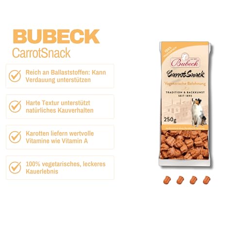 Bubeck Hundekekse Probierpaket 4-teilig – Getreidefrei & Ohne Zucker – Trainingsleckerli Set mit Pferd, Fisch, Lamm und Amaranth-Herzen & Karotte – 4X 210g/250g Belohnungssnacks