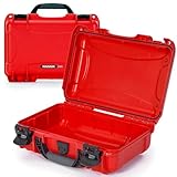 NANUK 909 Empty Waterproof Hard Case – 12.6” x 9” x 4.4” Rugged Protective Storage for Gear – Lightweight, Lockable, Dustproof & Impact-Resistant – Made in Canada, Red