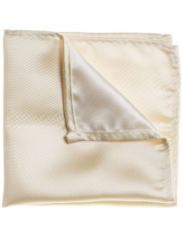 Paisley Of London Boys Ivory Plain Pocket Square, Pocket Handkerchief
