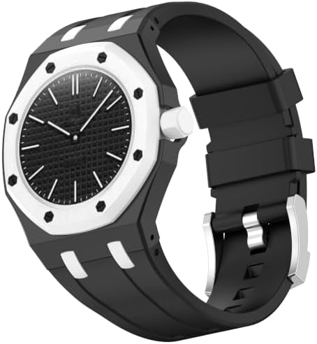 Sxmincxubo Custom Silicone Watch Band for Swatch AP Royal Pop Pocket Watch, Convertible Wrist Strap for 3'Clock Crown Orientation, Waterproof Replacement Strap