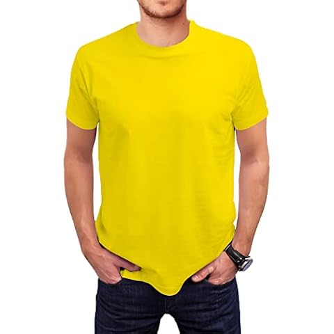 Love My Fashions Men's Yellow T-Shirt Cover