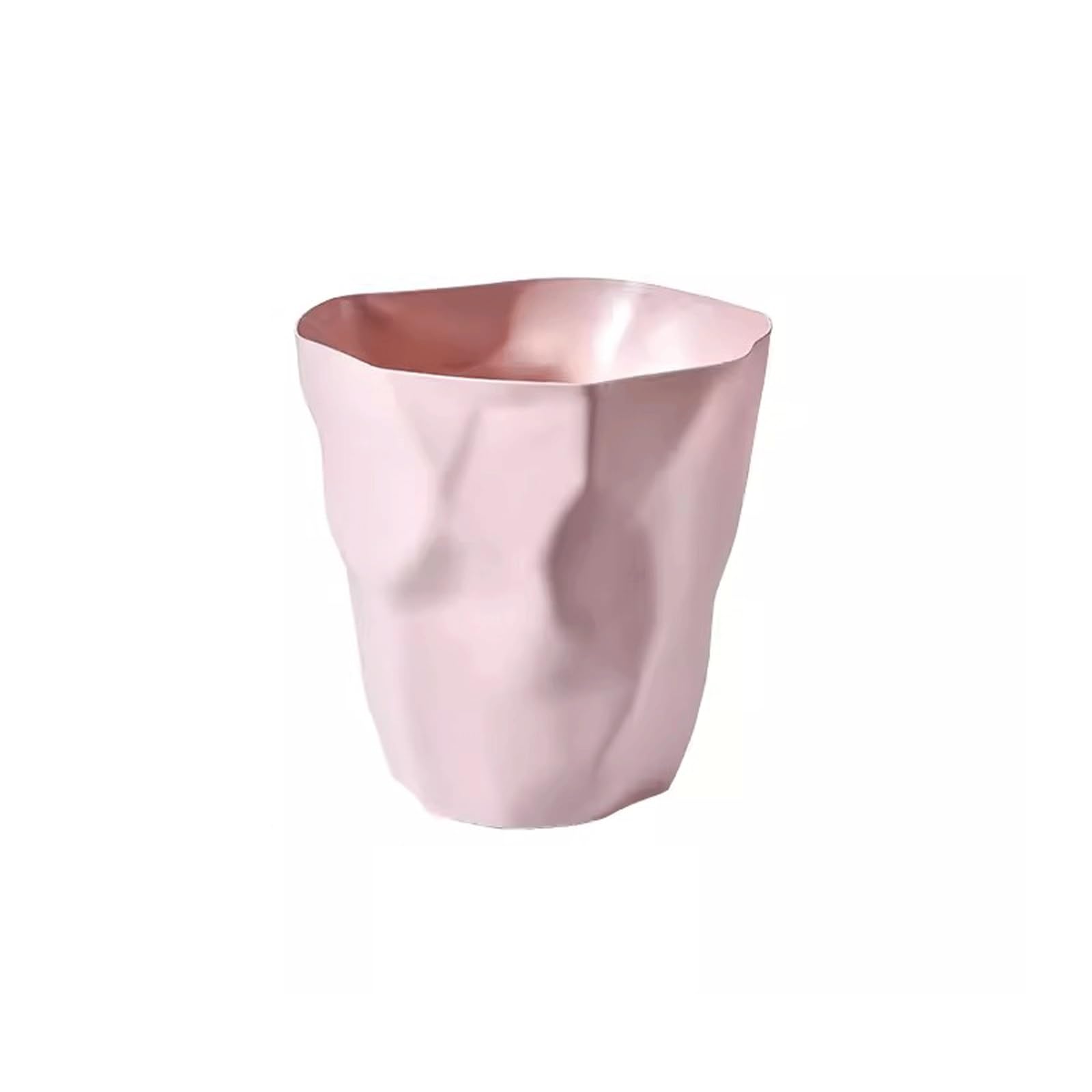 Papelera de baño pequeña que elimina atascos y suciedad rosa