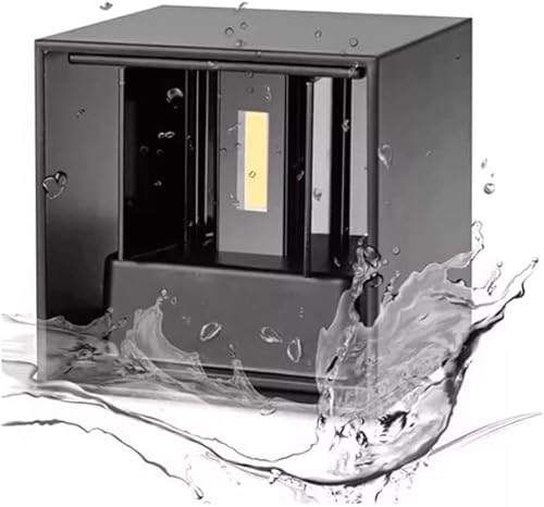 M Ledme - Aplique de pared Blanco exterior/interior LED 12W, CCT Regulable de Luz Fría a Cálida, 2700K-6500K, haz de luz ajustable, IP54 Impermeable, ideal iluminación para Exterior - imagen 4