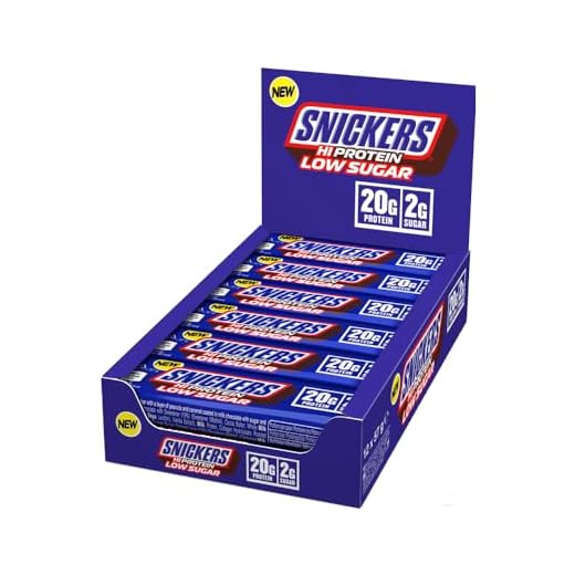 Snickers Low Sugar High Protein Riegel (12 x 57g) – Milk Chocolate – 20g Eiweiß – Wenig Zucker – Für Fitness & Muskelaufbau – Ideal nach dem Training oder als Snack