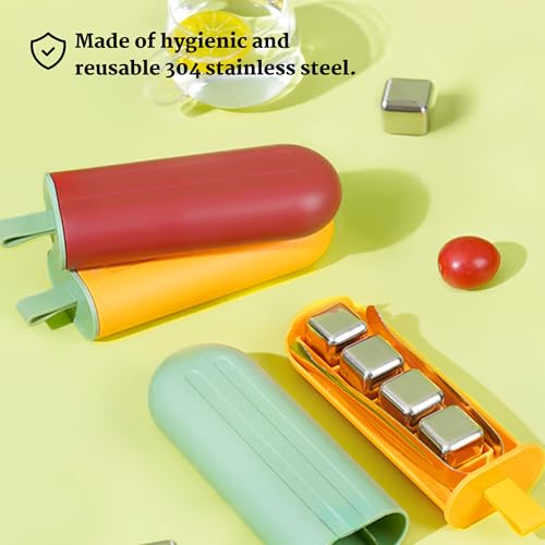 image for HANDRIX Ice Cream Stainless Steel Ice cube Whiskey Chilling Stones / 3