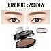 GL-Turelifes 3 Pairs of Seals Eyebrow Stamp with Brow Brush Perfect Eye Brow Power One Second Make Up Nature Brow(Dark Brown)