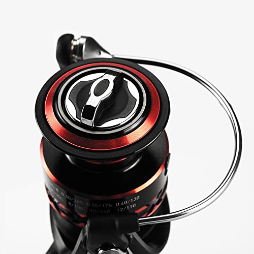 Dukclyn Spinning Reel For Fishing Freshwater Saltwater, Light Weight, Ultra Smooth Powerful, 4+1 Stainless-Steel Bb, 5.2:1 Gear Ratio, Cnc Aluminum Spool & Handle Reversible For Left/Right Retrieve #TOP6