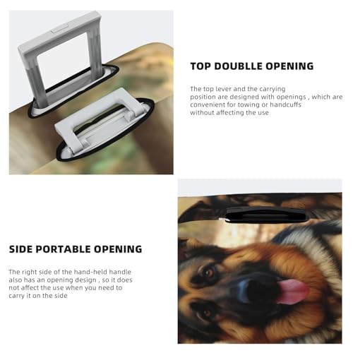 Travel Luggage Cover Suitcase Protector Elastic Washable German Shepherd Dog Suitcase Cover Anti-scratch Spandex Baggage Covers Fits 18-32 Inch Luggage4