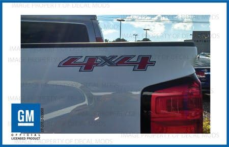 Decal Mods 4x4 Truck Decals Stickers fits Chevy Silverado - F (2014-2017) Bedside (Set of 2)