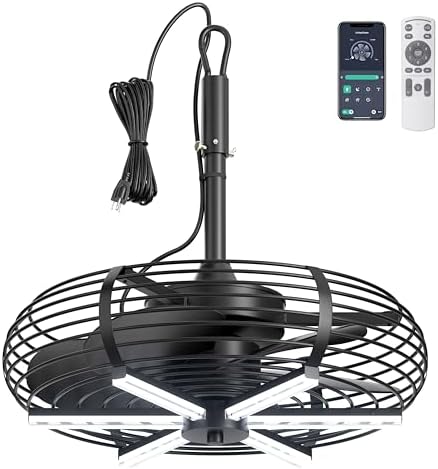 Coolbull Outdoor Ceiling Fans with Light for Patios, 20