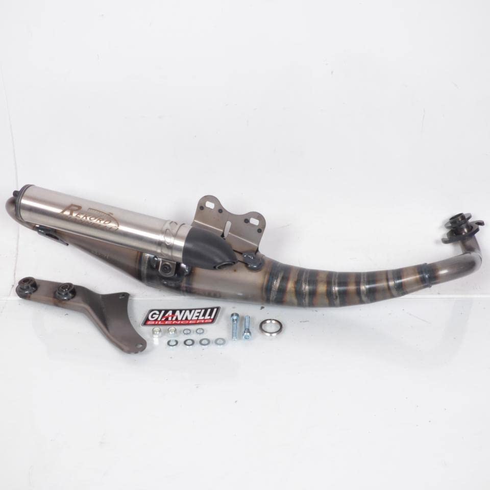 Tubo de escape Giannelli 50cc sustituye el silenciador desgastado de Peugeot Jet Force