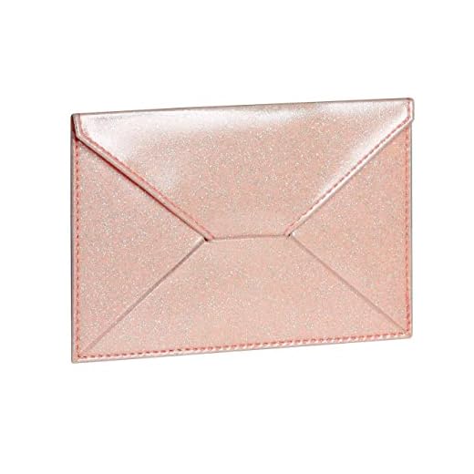 Exacompta - 5105169E - kuvertväska - skydda och förvara dina olika kort, färska anteckningar. - glittrigt och lackerat material - 10,5 cm x 15,5 cm - Eden Collection - rosa färger