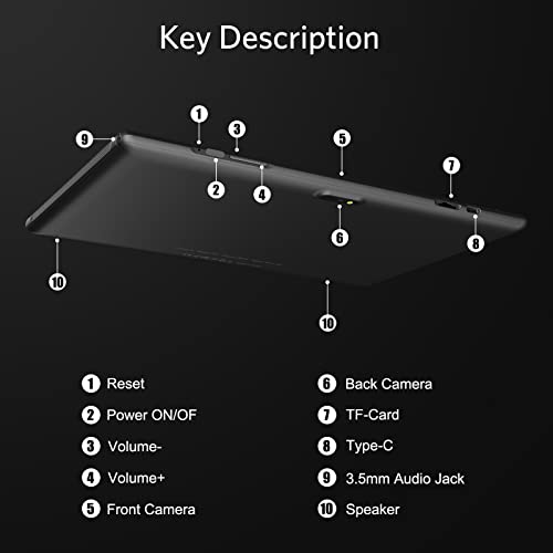 Tablet de 10 polegadas, tablet Android de 10 polegadas, processador quad-core, tablet, computador co