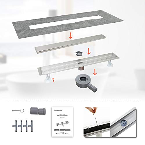 SaniteModar Canalina di Scarico Doccia con sifone