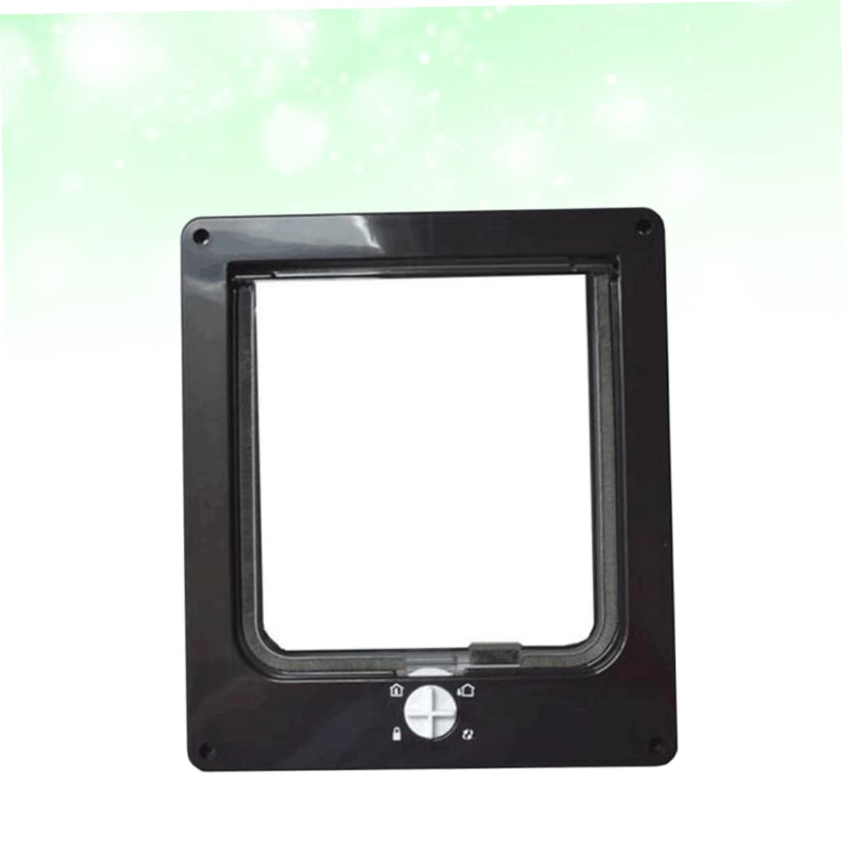 Chatière Rotative Contrôlable pour Chat, Porte Noire Abs