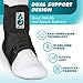 Med Spec ASO Speed Lacer (Medium, Black) – Ankle Brace for Sprained Ankle and Peroneal Tendonitis, Orthopedic Ankle Support for Men, Women, Adults, Teens and Kids, Sports Injury Recovery, 223614