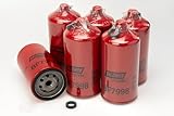 Baldwin BF7998 Fuel/Water Separator Spin-on Filter (6-Pack) | Heavy Duty 10 Micron Absolute | M16 x