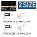 Nose Pads Soft Foam Adhesive Anti-Slip Silicone Eyeglass Nose Pads Stick On for Glasses Eyeglasses Sunglasses 12 Pairs, 1.0mm,Black Color