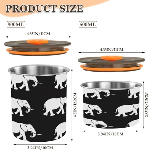 Contenedor hermético para café Qilmy acero inoxidable 17oz miniatura 3