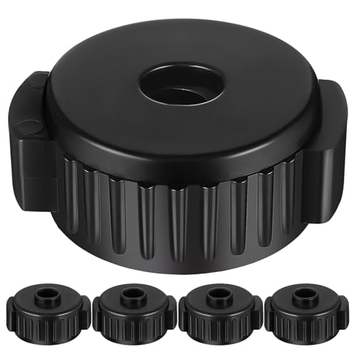 VICASKY 5PCS 3.5mm Quick Release Cymbal Nuts, Cymbal Mate Nut Black Plastic Cymbal Lock Nut Black Cymbal Nuts Drum Accessories, Plastic Quick Release Cymbal Nut Cymbal Mate Nut for