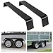 Trailer Fenders 2 Pack Tandem Axle 10'' x 72'' x 13'' Heavy Duty Steel for Car Haulers, Utility, and Landscape Trailer
