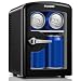 FOHERE Mini Kühlschrank 4 Liter/6 Dosen, Kühl- und Heizfunktion, Minikühlschrank mit 220V AC/12V DC für Zimmer, Kosmetik, Büro, Autos, Getränke, Kleiner Kühlschrank Leise, Schwarz