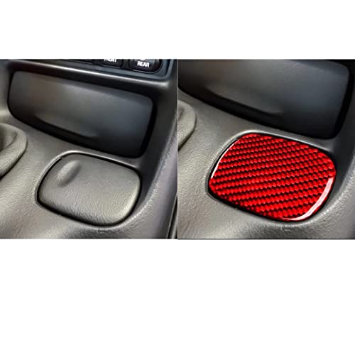 Accesorio Interior de Auto en Fibra de Carbono Rojo miniatura 3