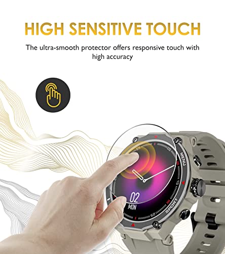 Image of Spartan Shield [2 Pack Screen Guard For Noisefit Force Smartwatch (1.32 inch) || Anti Scratch || 9H Unbreakable Strength || Ultra Clear || Screen Protector For Noise Force [Not Tempered Glass]