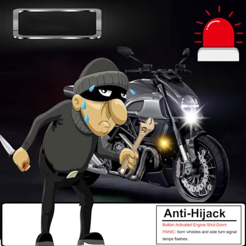 Alarma para motocicleta con protección anticorte de línea y bocina de alta potencia 7