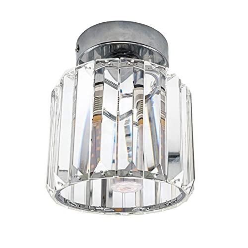 Mini lustre en cristal moderne plafonnier encastré chambre salon couloir