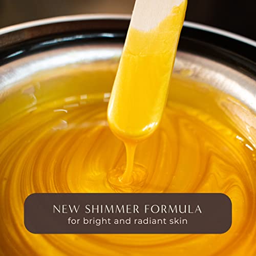 Image of HoneyBee Pure Gold Wax For Women Hair Removal| Painless Wax For Removing Tan, Dead Skin From Legs, Arms, Underarms | Gold Full Body Wax For Women, Pack of 1 (600g)