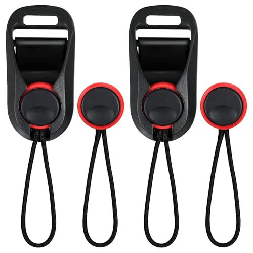 Camera Straps Quick Release Adapter, 2 Pcs Camera Strap Rapid Connectors Mirrorless with Base, Connection Buckle Kit for Universal Camera Strap (Black), Black, Stretch diameter 17.7 inches