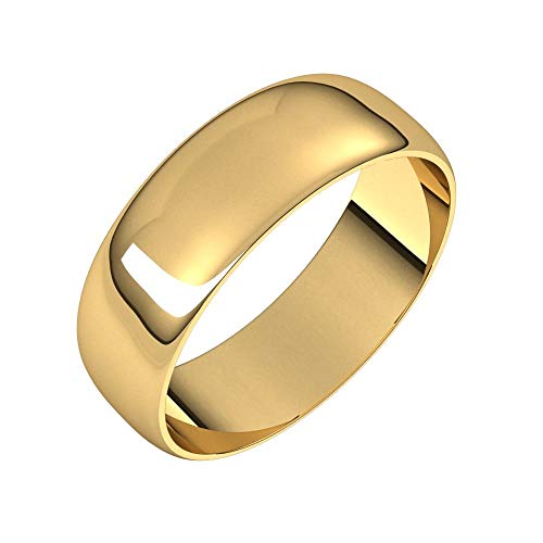 Wedding Band Solid 925 Sterling Silver Real 10k 14k 18k Yellow Rose White Gold OR Platinum Ring Classic Plain Thin Light Domed 2mm 4mm 6mm 8mm