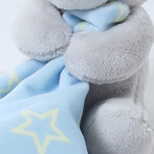 Image of CREVENT Cozy Plush Baby Security Blanket Loveys for Baby Boys with Animal Face, Baby Shower /Birthday Gifts for Newborns Infant Toddler (Hugging Bear)