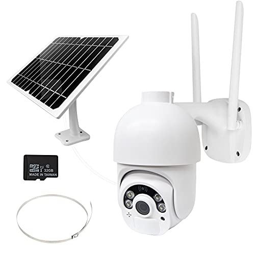 NuCam Solar Powered PTZ WiFi Security Camera Wireless Outdoor 350ΓΒ°/100ΓΒ° X/Y-Axis Adjustable 1080P HD Colored Night Vision w. PIR Motion Sensor Security Light w. Bracket Extension Cord (WiFi) NuCam Solar Powered PTZ WiFi Security Camera Wireless Outdoor 350ΓΒ°/100ΓΒ° X/Y-Axis Adjustable 1080P HD Colored Night Vision w. PIR Motion Sensor Security Light w. Bracket Extension Cord (WiFi)