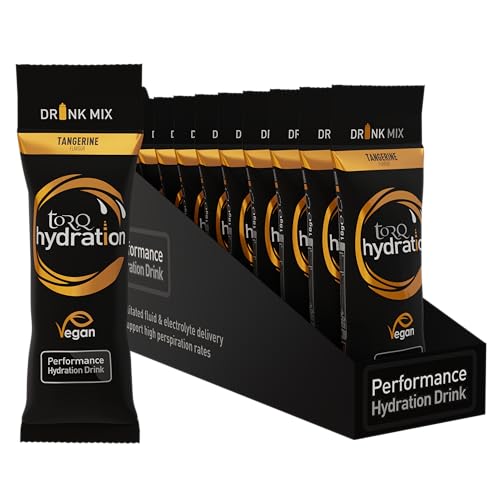 Amazon TORQ Torq Hydration - Tangerine - Rapid Rehydration Electrolytes Powder Hypotonic Profile Running, Cycling, Sports Hydration Drink - Single Serve - Box of 15 #ad