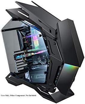 JONSBO MechWarrior MOD-3 Gaming Computer Case Support XL-ATX Motherboard 360mm Liquid Cooler Front Panel with 5V ARGB Lighting USB 3.02 (Black)